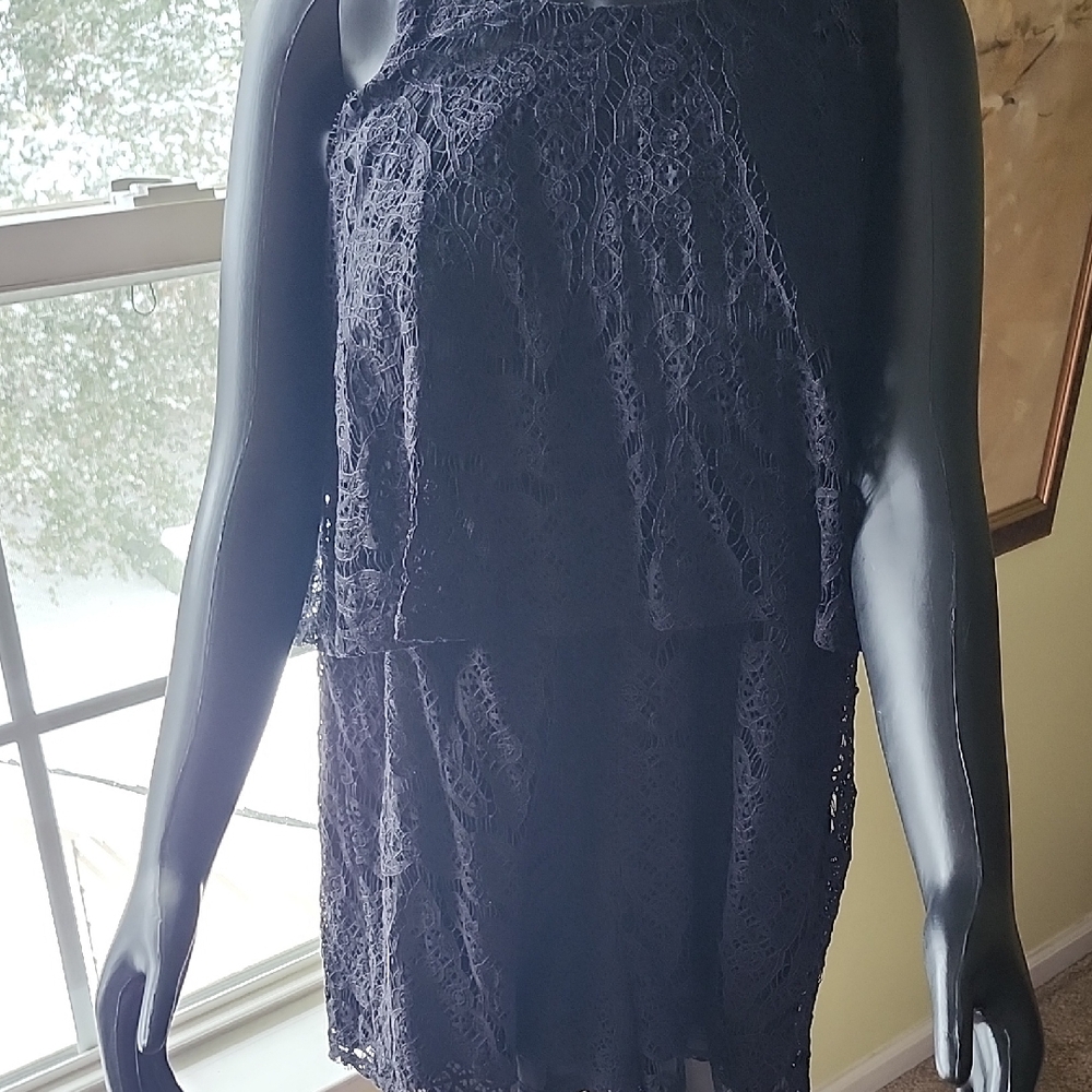 Elegant Black Lace Dress